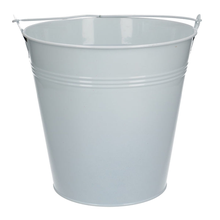 Secchio di zinco Vaso per piante in acciaio zincato