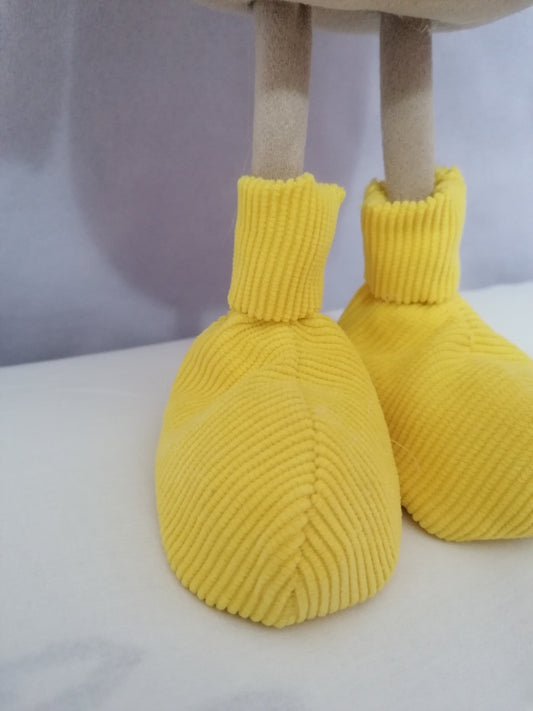 GNOMO PELUCHE GRANDE CON TESTA DI FUNGO E CON GAMBE
