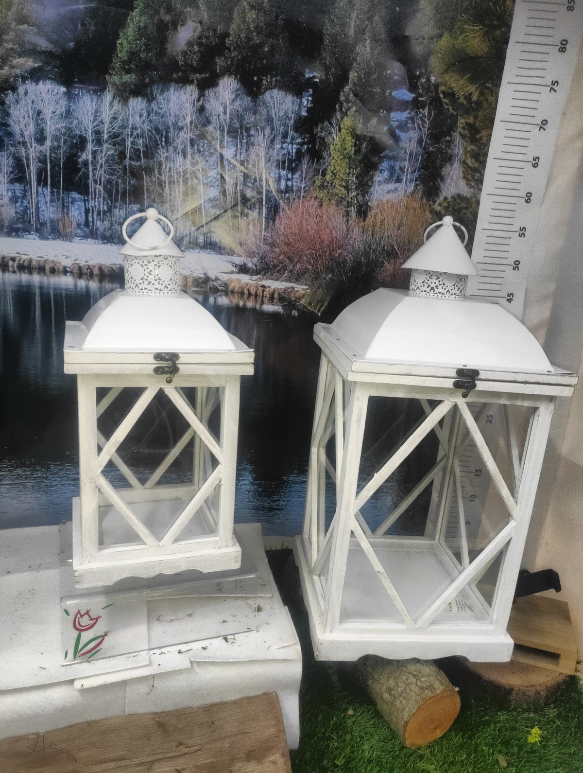 Set lanterne in legno