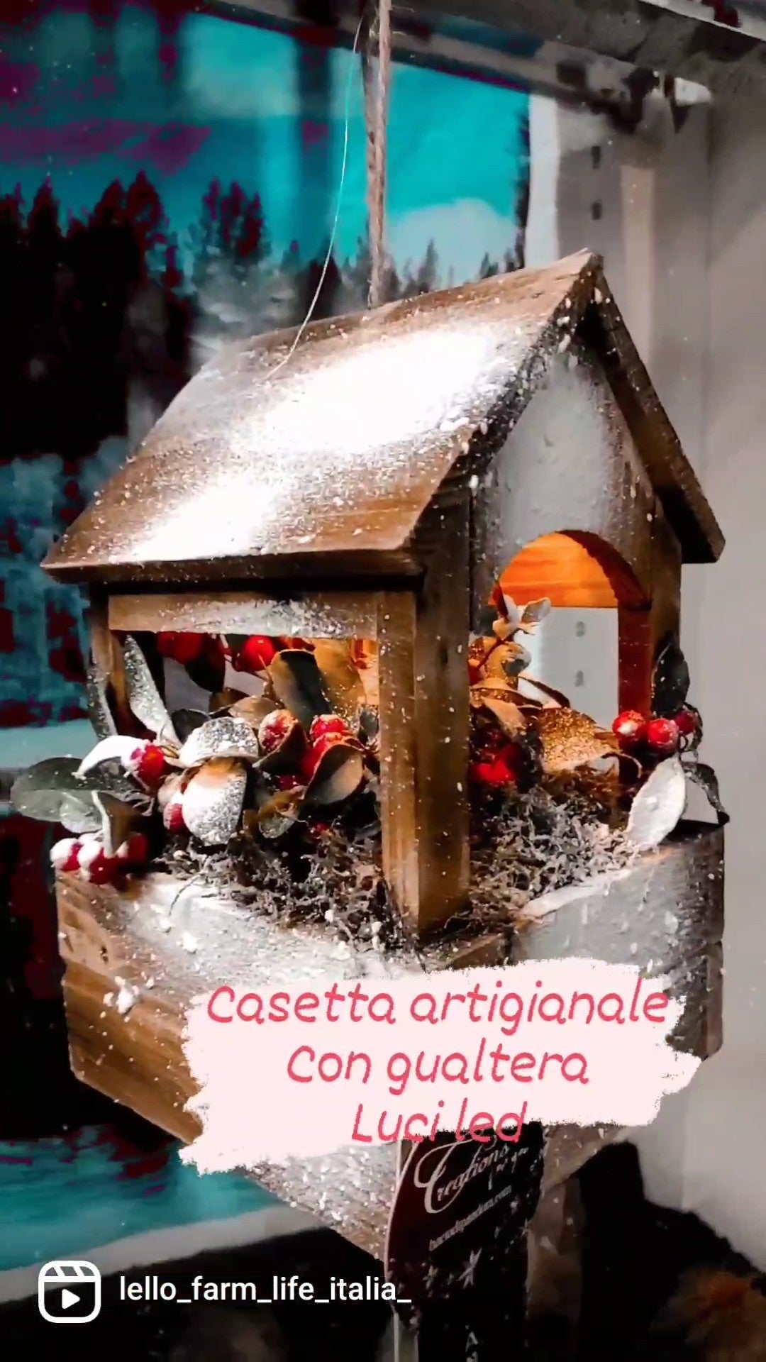 Casetta in legno artigianale arredo giardino